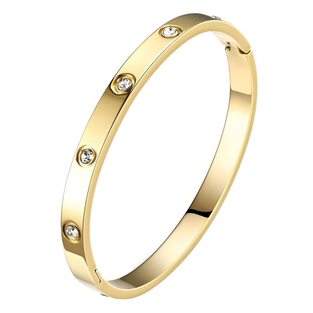 Armband, 18K verguld staal
